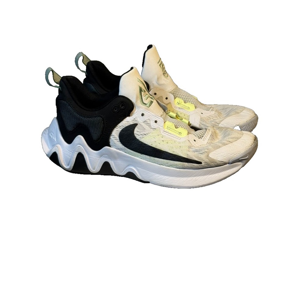 NIKE Mens Giannis Immortality Basketball Shoes Sz 8.5 White Sneakers CZ4099-100